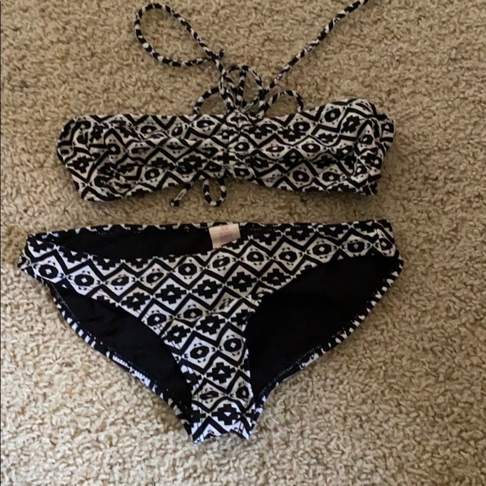 Tube topped bikini